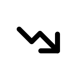Arrow Trending Down Duo Icon