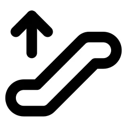 Escalator Up Line Icon