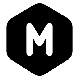 Hexagon Letter M Icon
