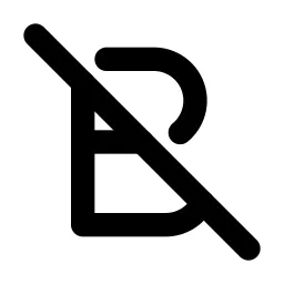 Bold Off Line Icon