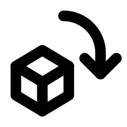 Rotate 3d Line Icon
