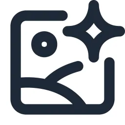 Ai Image Line Icon