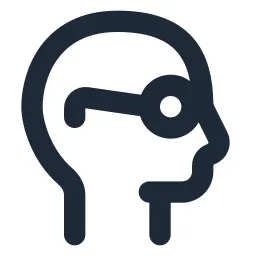 Head Glasses Line Icon