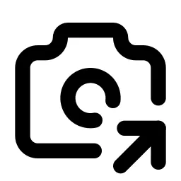 Camera Share Line Icon