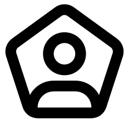 User Pentagon Line Icon