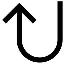 U Turn Arrow Up Icon