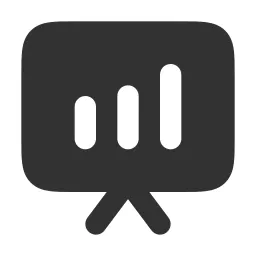 Presentation Chart Bar Fill Icon