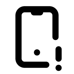 Device Mobile Exclamation Line Icon