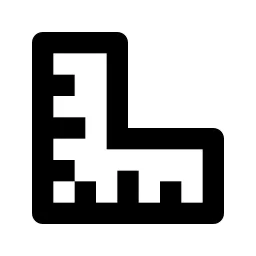 Ruler 2 Line Icon