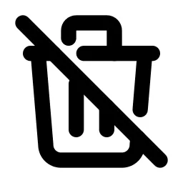 Trash Off Line Icon