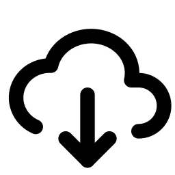 Cloud Download Line Icon