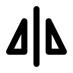 Flip Vertical Line Icon