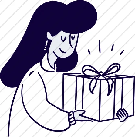 Person with Gift