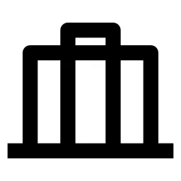 Luggage Deposit Line Icon