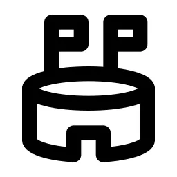 Building Stadium Line Icon