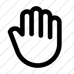 Hand 5 Finger Select Icon