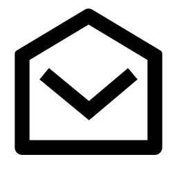 Mail Open Line Icon