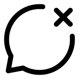 Bubble Xmark Icon