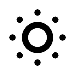 Sun Low Line Icon