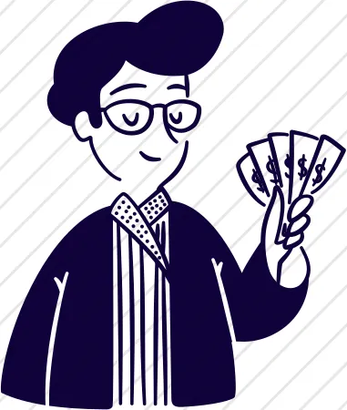 Person with Cash