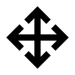 Drag Move 2 Line Icon