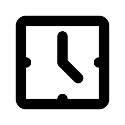 Clock 2 Line Icon