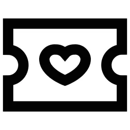 Heart Ticket Icon