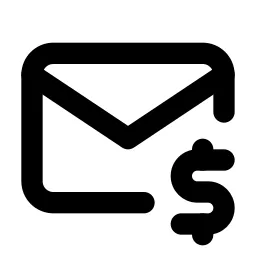 Mail Dollar Line Icon