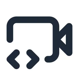Video Code Line Icon