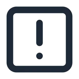 Alert Box Line Icon