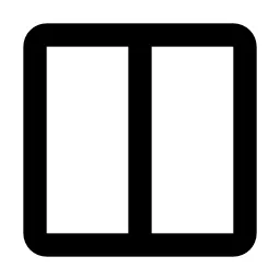 Columns 2 Line Icon
