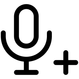 Microphone Plus Icon