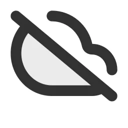 Cloud Off Duotone Icon