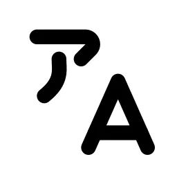 Language Katakana Line Icon