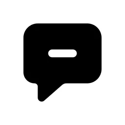 Message Minus Fill Icon