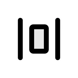 Distribute Spacing Horizontal Duo Icon