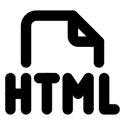 File Type Html Line Icon