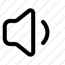Volume Half Speaker Loud Sound Icon
