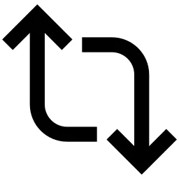 Replay Up Down Arrows Icon