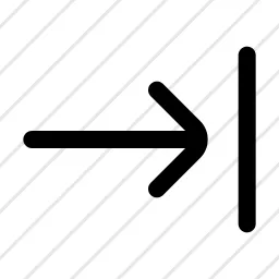 Arrow Wall Right Align Right Icon
