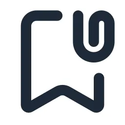 Bookmark Attachment Line Icon