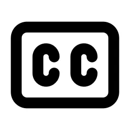 Badge Cc Line Icon