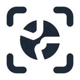 Scan Earth Solid Icon