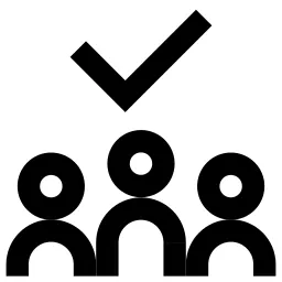 Checkmark Group People Icon