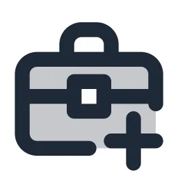 Briefcase Plus Duotone Icon