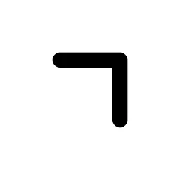 Chevron Up Right Line Icon