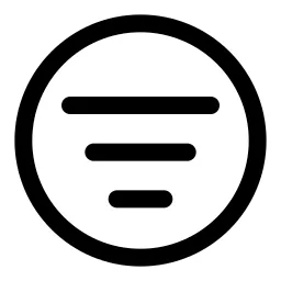 Filter List Circle Icon