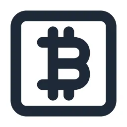Bitcoin Box Line Icon