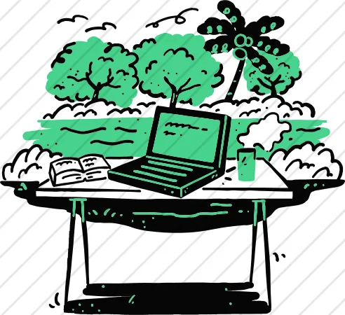 Working In Park