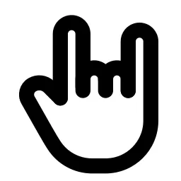 Hand Love You Line Icon